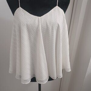 Simple spaghetti strap top in white size S